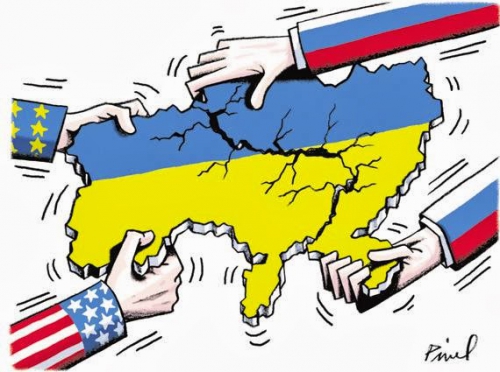 dessin,ukraine,donbass,guerre,etats-unis,europe,ue,russie,impérialisme américain,ingérence américaine